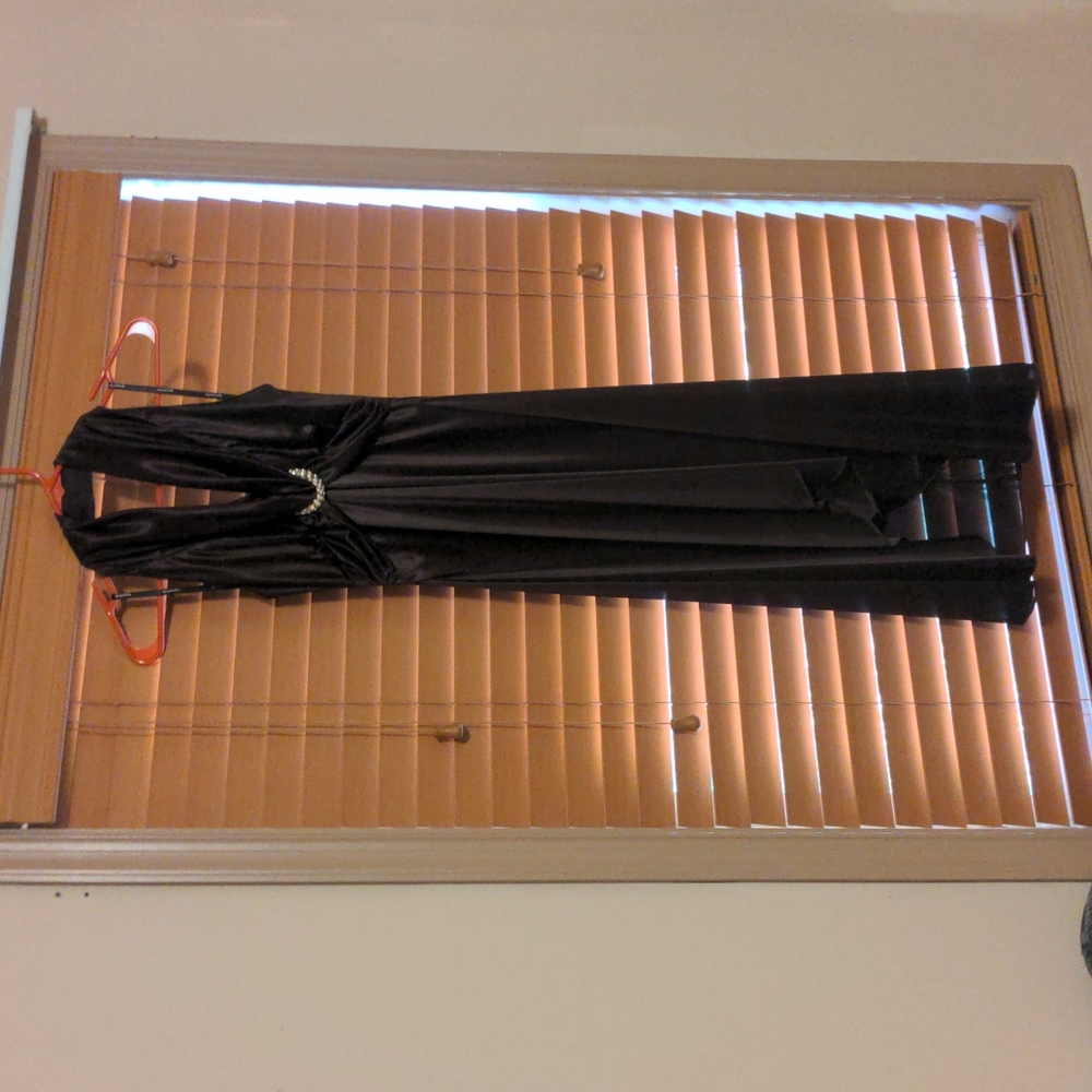 Chocolate Brown Halter style Formal Dress by My Michelle Size Small